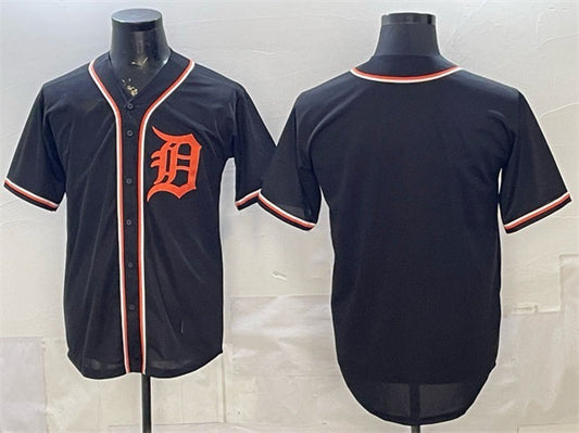 Detroit Tigers Blank 2026 Fashion Replica Black Out Stitched Jersey - Main View