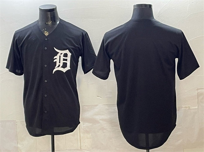 Detroit Tigers Blank Black Limited Stitched Jersey - Main View