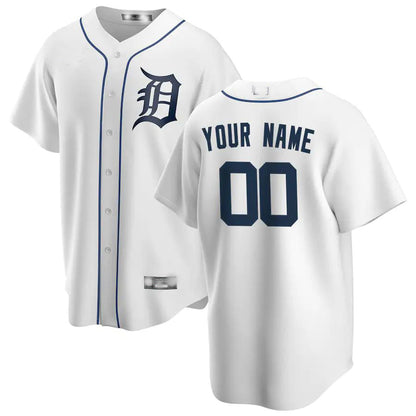 Baseball Jerseys Custom Detroit Tigers White Home Replica Custom Jersey - Main View