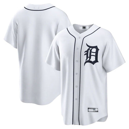 Detroit Tigers White Home Replica Team Jersey Baseball Jerseys - Main View