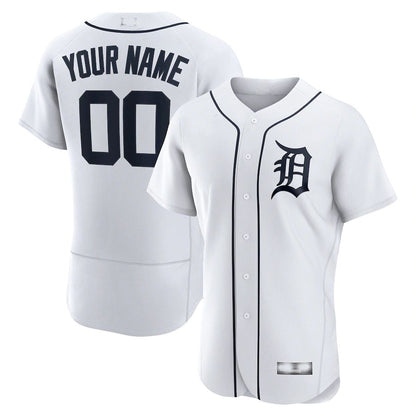 Baseball Jerseys Custom Detroit Tigers White Official Authentic Custom Jersey - Main View