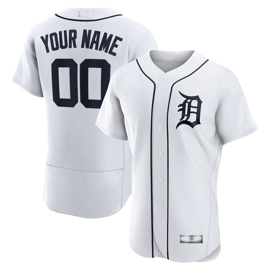 Baseball Jerseys Custom Detroit Tigers White Official Authentic Custom Jersey - Main View