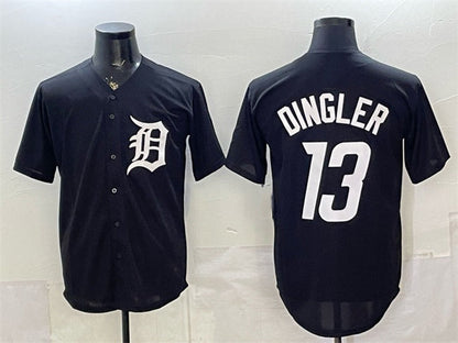 Detroit Tigers #13 Dillon Dingler Black Limited Stitched Jersey - Main View