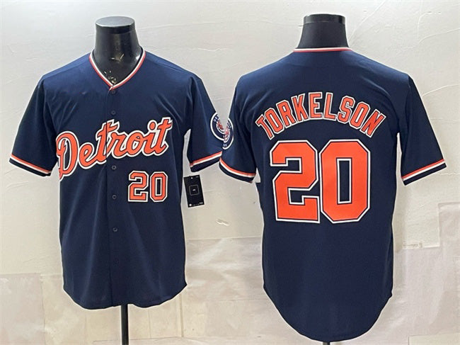 Detroit Tigers #20 Spencer Torkelson Navy 2026 Alternate Vapor Premier Limited Stitched Baseball Jersey - Main View