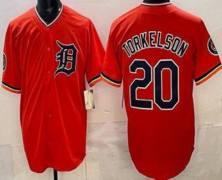 Detroit Tigers #20 Spencer Torkelson Orange Limited Stitched Baseball Jersey - Main View