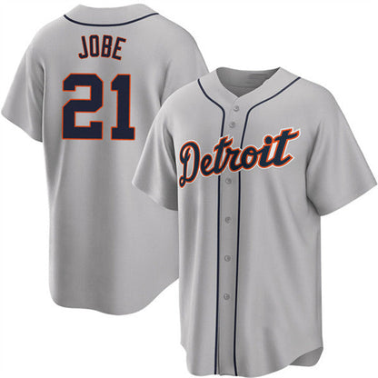 Detroit Tigers #21 Jackson Jobe Gray Cool Base Stitched Baseball Jersey - Main View