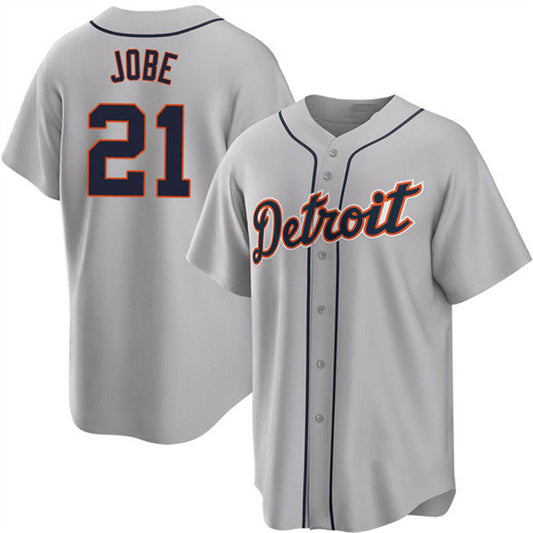 Detroit Tigers #21 Jackson Jobe Gray Cool Base Stitched Baseball Jersey - Main View