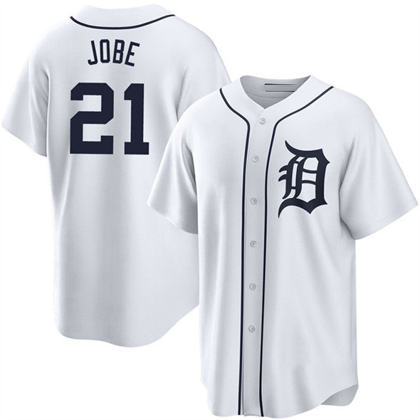 Detroit Tigers #21 Jackson Jobe White Cool Base Stitched Baseball Jersey - Main View
