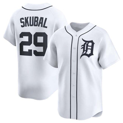 Detroit Tigers #29 Tarik Skubal White 2024 Home Limited Stitched Baseball Jersey - Main View
