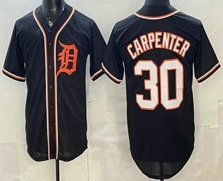 Detroit Tigers #30 Kerry Carpenter 2026 Black Fashion Cool Base Jersey - Main View