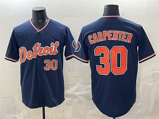 Detroit Tigers #30 Kerry Carpenter Navy 2026 Alternate Vapor Premier Limited Stitched Baseball Jersey - Main View
