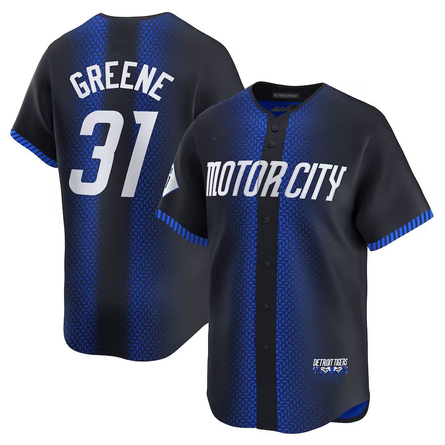 Detroit Tigers #31 Riley Greene 2024 City Connect Limited Jersey - Navy Baseball Jerseys - Main View