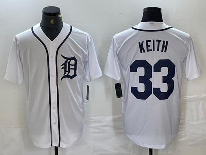 Detroit Tigers #33 Colt Keith White Cool Base Stitched Baseball Jerseys - Main View