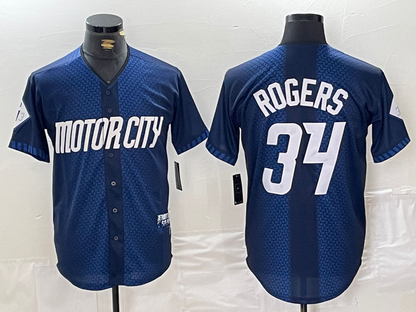 Detroit Tigers #34 Jake Rogers 2024 Navy City Connect Cool Base Limited Stitched Baseball Jersey - Main View