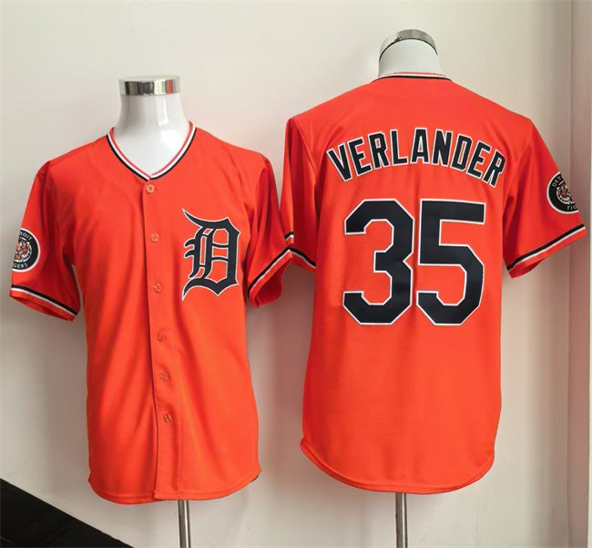 Detroit Tigers #35 Justin Verlander Orange 2026 Cool Base Stitched Baseball Jersey - Main View