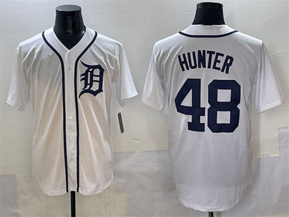 Detroit Tigers #48 Brant Hurter White Cool Base Stitched Baseball Jersey - Main View