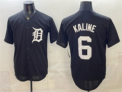 Detroit Tigers #6 Al Kaline Black Limited Stitched Jersey - Main View
