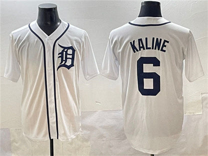 Detroit Tigers #6 Al Kaline White Cool Base Stitched Baseball Jersey - Main View