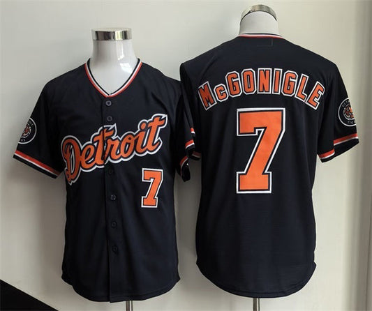 Detroit Tigers #7 Kevin McGonigle Black 2026 Alternate Vapor Premier Limited Stitched Jersey - Main View