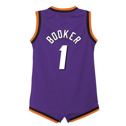 P.Suns #1 Devin Booker Infant 2022-23 Swingman Jersey Icon Edition Purple Stitched American Basketball Jersey - Main View