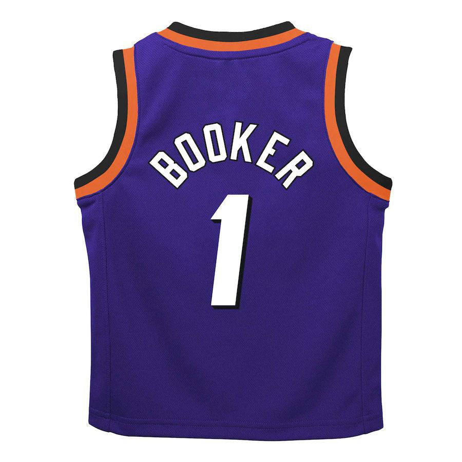P.Suns #1 Devin Booker Preschool 2022-23 Swingman Jersey Purple Classic Edition Stitched American Basketball Jersey - Main View