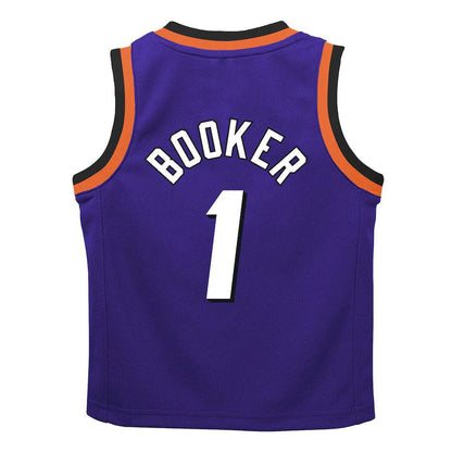 P.Suns #1 Devin Booker Preschool 2022-23 Swingman Jersey Purple Classic Edition Stitched American Basketball Jersey - Main View