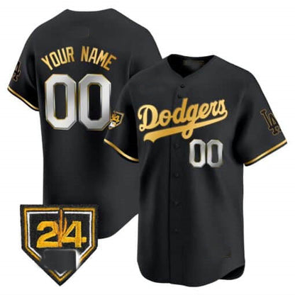Custom Los Angeles Dodgers 2024 Spring Training Patch Vapor Premier Limited - All Stitched Baseball Jersey
