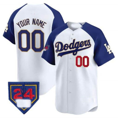Custom Los Angeles Dodgers 2024 Spring Training Patch Vapor Premier Limited - All Stitched Baseball Jersey