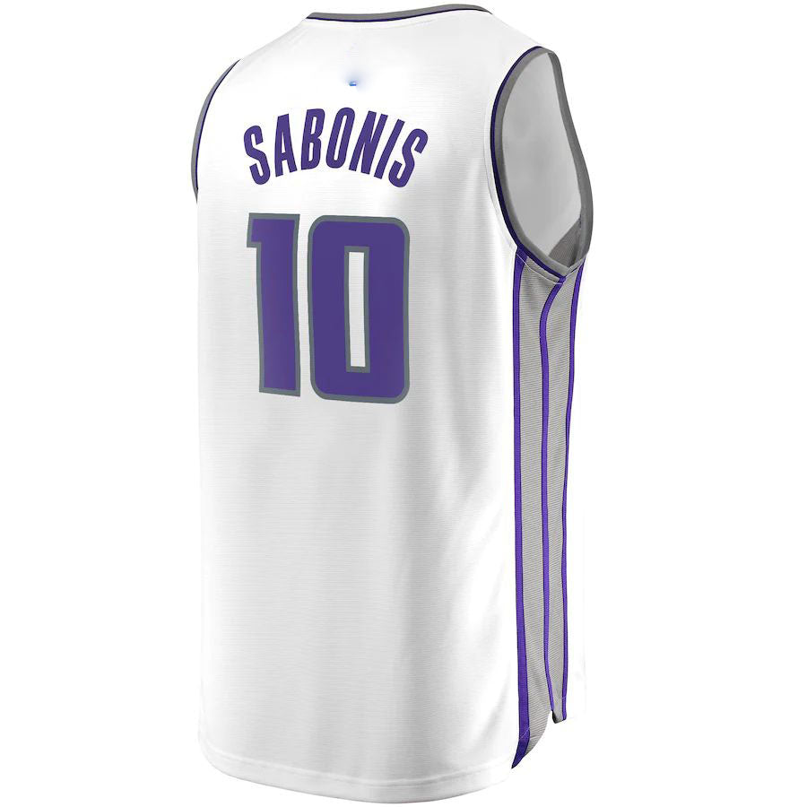 S.Kings #10 Domantas Sabonis Fanatics Branded 202223 Fast Break Replica Jersey White  Association Edition Stitched American Basketball Jersey - Main View