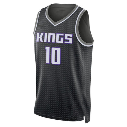 S.Kings #10 Domantas Sabonis Jordan Brand  Statement Edition Swingman Jersey Black Stitched American Basketball Jersey - Main View