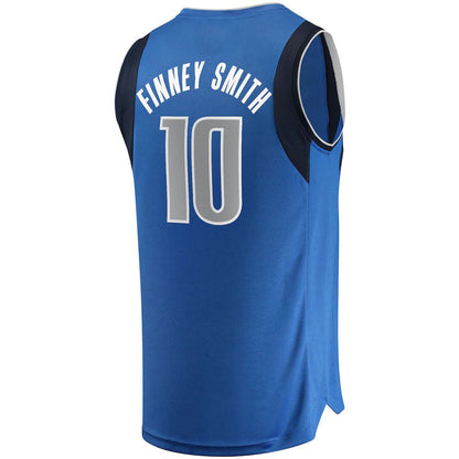 D.Mavericks #10 Dorian Finney-Smith Fanatics Branded Fast Break Replica Jersey Icon Edition Blue Stitched American Basketball Jersey - Main View