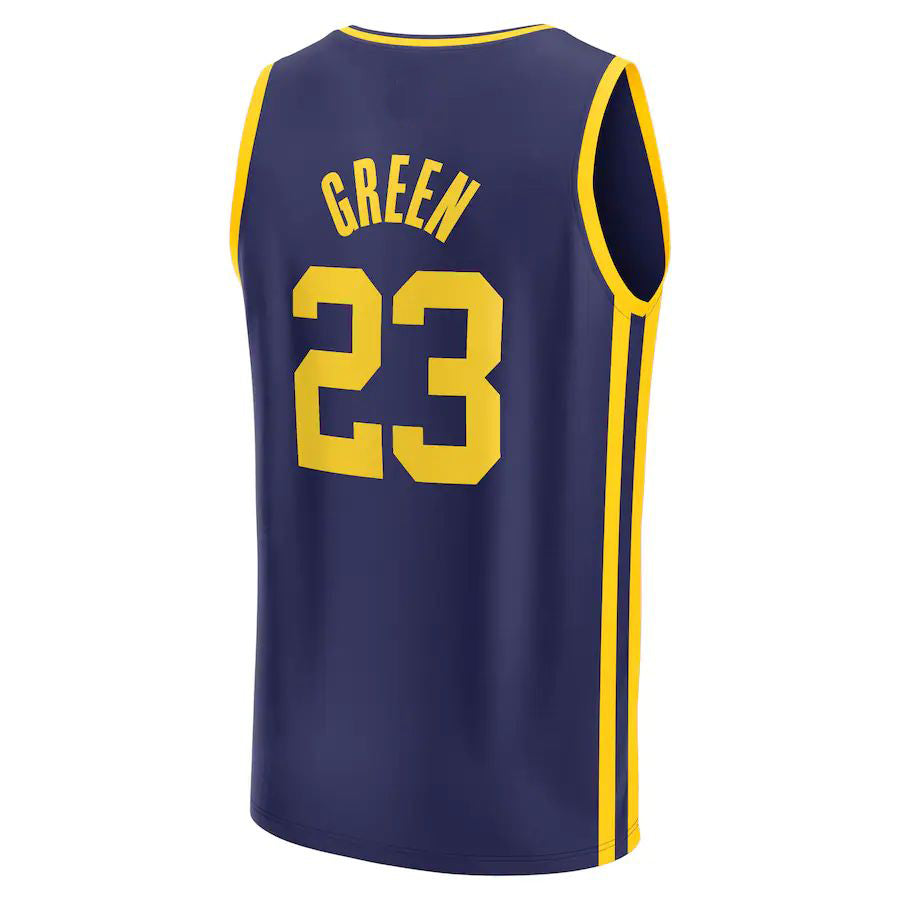 G.State Warriors #23 Draymond Green Fanatics Branded 2022-23 Fast Break Replica Player Jersey  Statement Edition Navy Stitched American Basketball Jersey - Main View