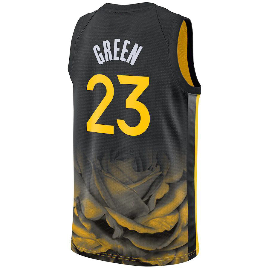 G.State Warriors #23 Draymond Green Unisex 2022-23 Swingman Jersey Black Stitched American Basketball Jersey - Main View