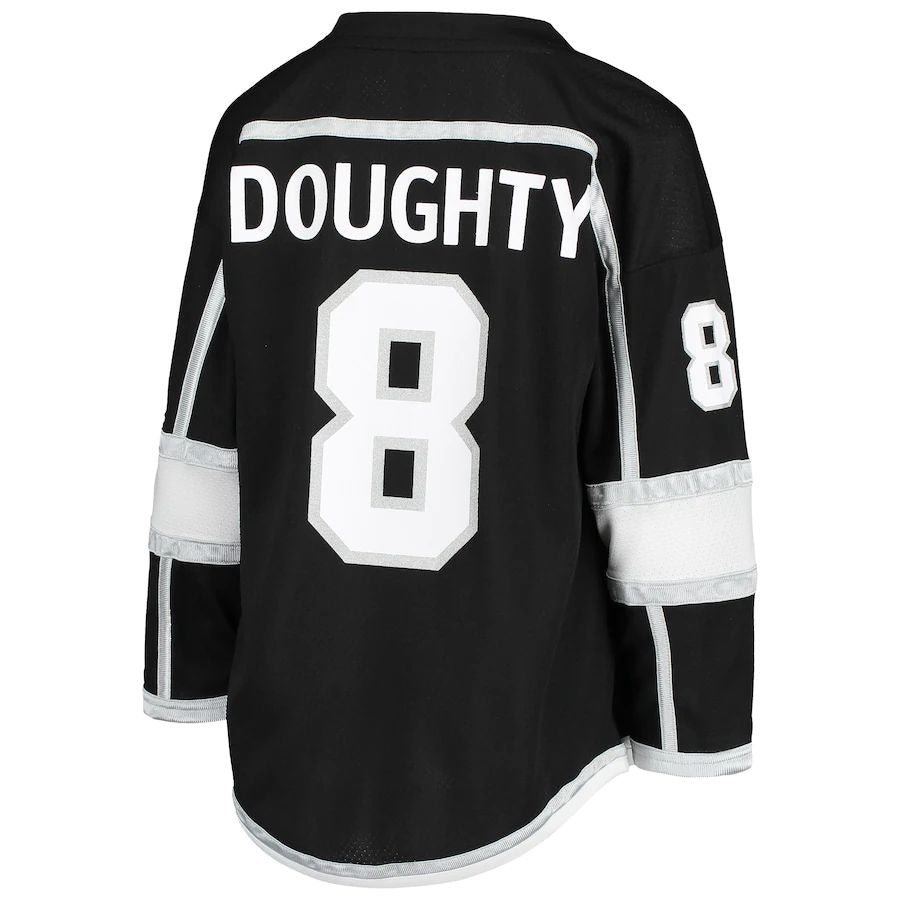 LA.Kings #8 Drew Doughty Home Replica Player Jersey  Black Stitched American Hockey Jerseys - Main View