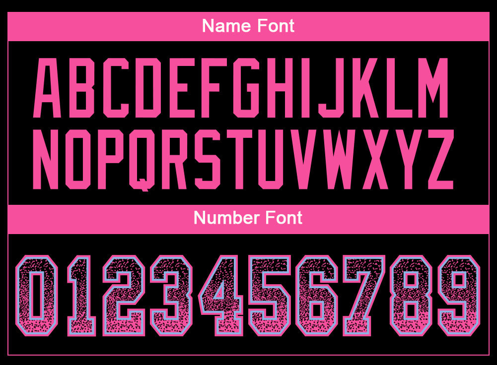 Custom Black Pink-Light Blue Drift Fashion Football Jersey view 4