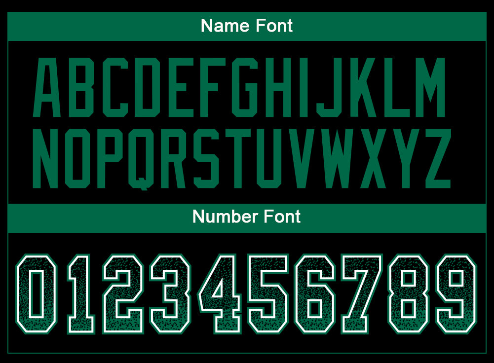 Custom Black Kelly Green-White Drift Fashion Football Jersey view 4