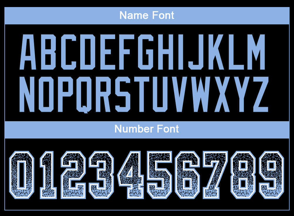 Custom Black Light Blue-White Drift Fashion Football Jersey view 4