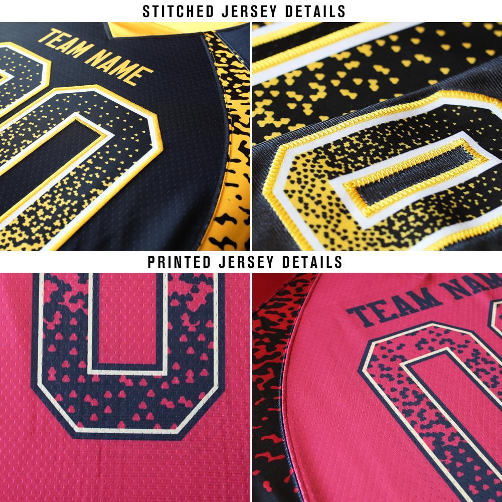 Custom Black Light Pink-White Drift Fashion Football Jersey view 5