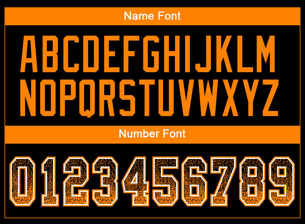Custom Black Bay Orange-White Drift Fashion Football Jersey view 4