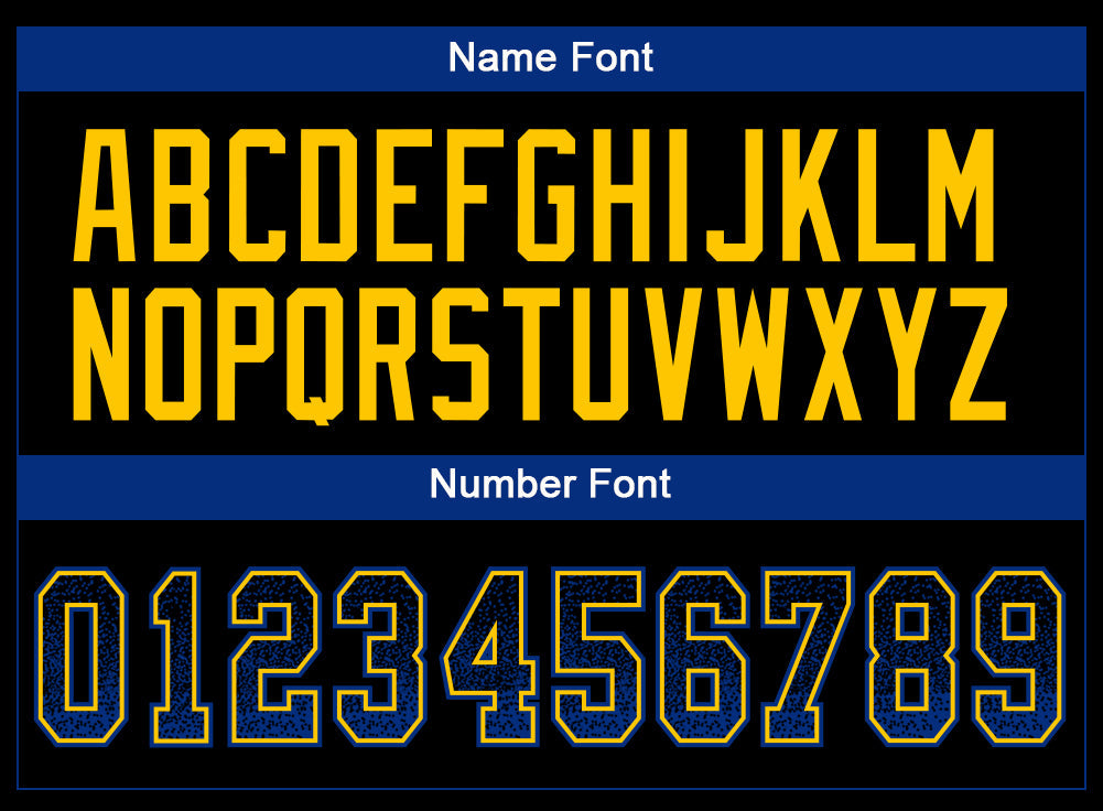 Custom Black Royal-Yellow Drift Fashion Football Jersey view 4