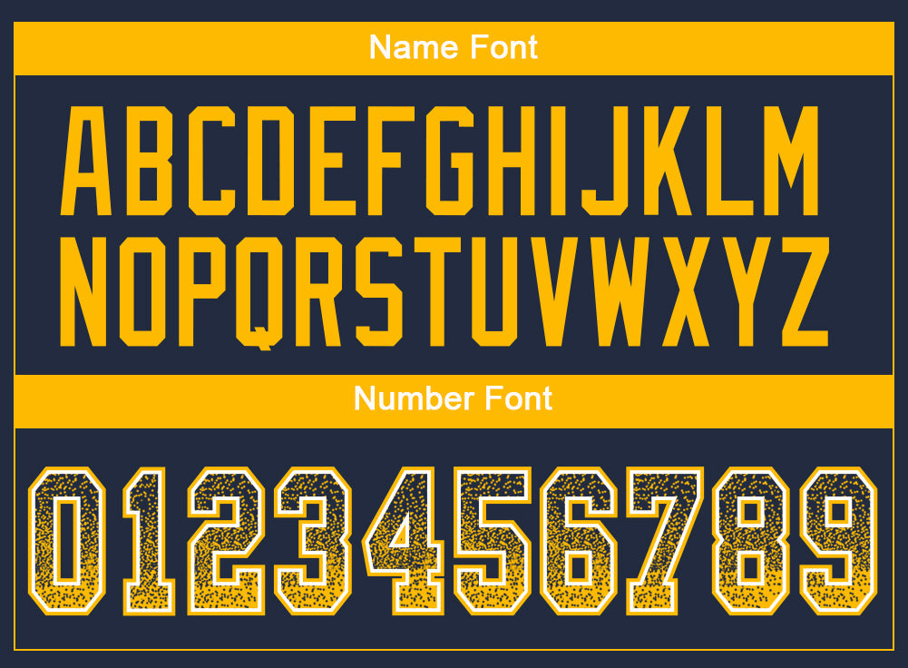 Custom Navy Gold-White Drift Fashion Football Jersey view 4