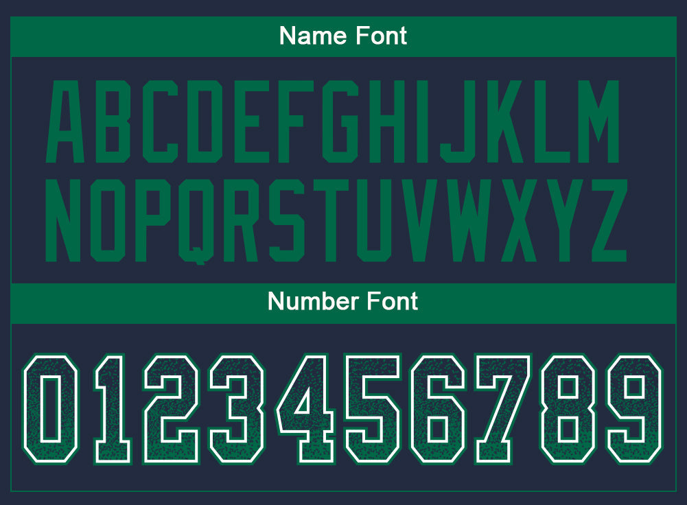 Custom Navy Kelly Green-White Drift Fashion Football Jersey view 4