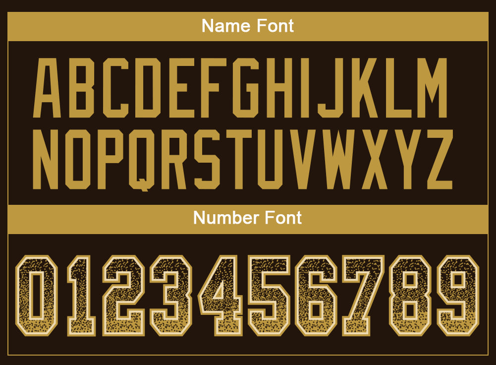 Custom Brown Old Gold-Cream Drift Fashion Football Jersey view 4