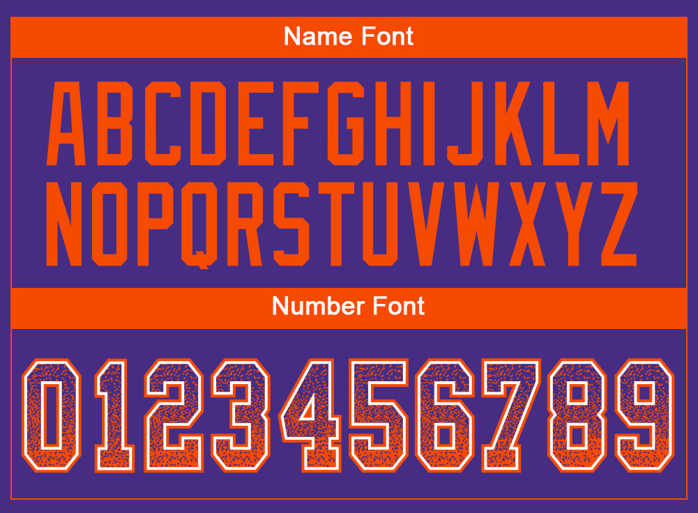 Custom Purple Orange-White Drift Fashion Football Jersey view 4