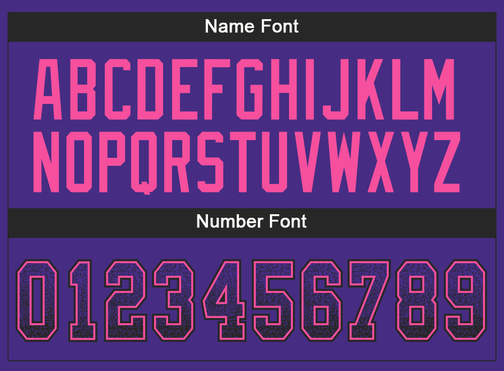 Custom Purple Black-Pink Drift Fashion Football Jersey view 4