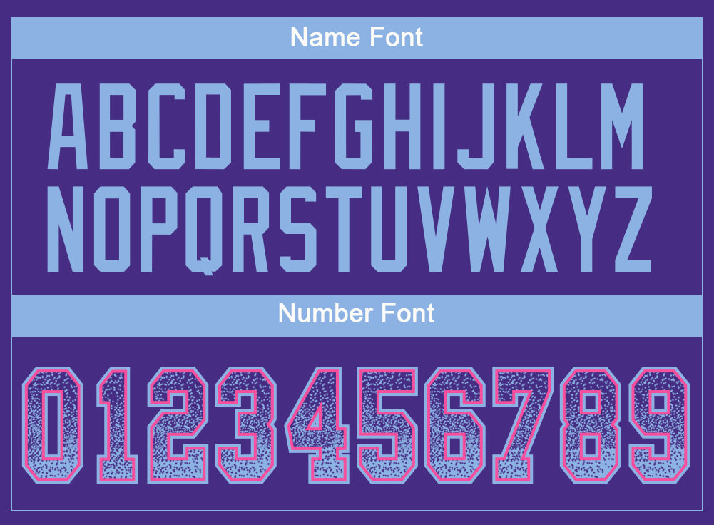 Custom Purple Light Blue-Pink Drift Fashion Football Jersey view 4