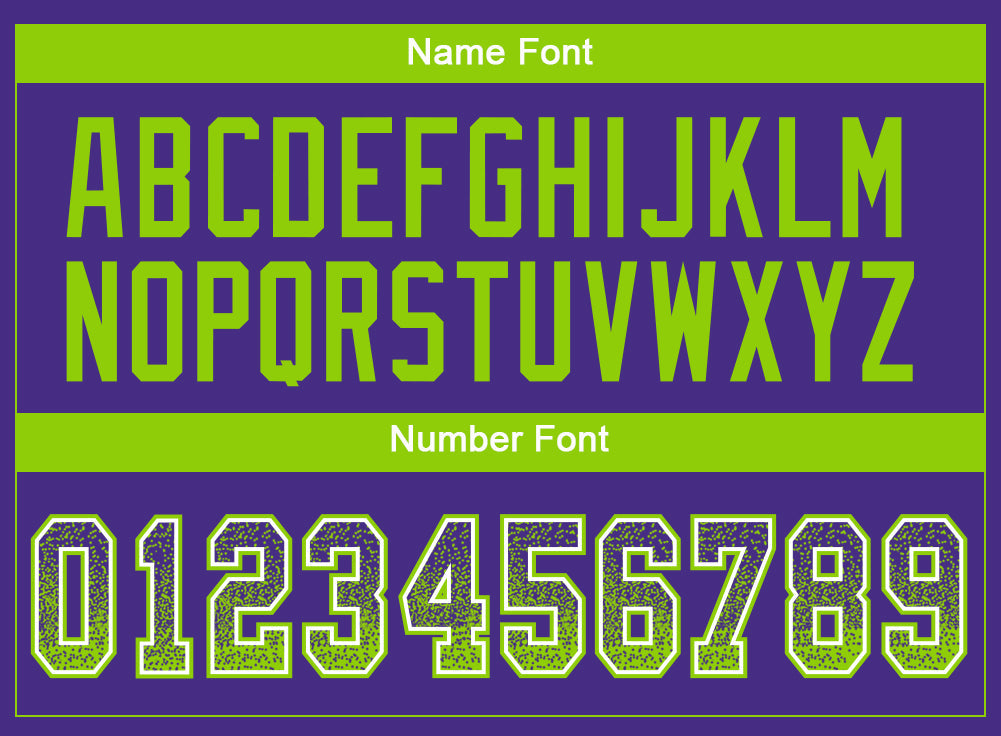 Custom Purple Neon Green-White Drift Fashion Football Jersey view 4