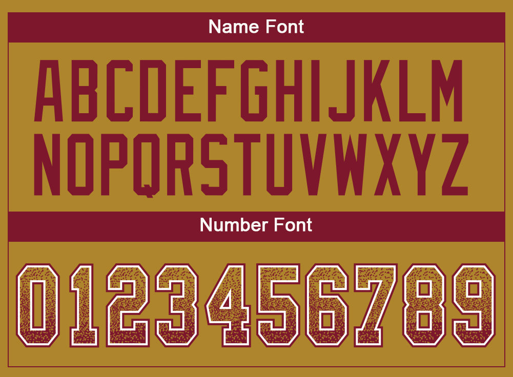 Custom Old Gold Crimson-White Drift Fashion Football Jersey view 4