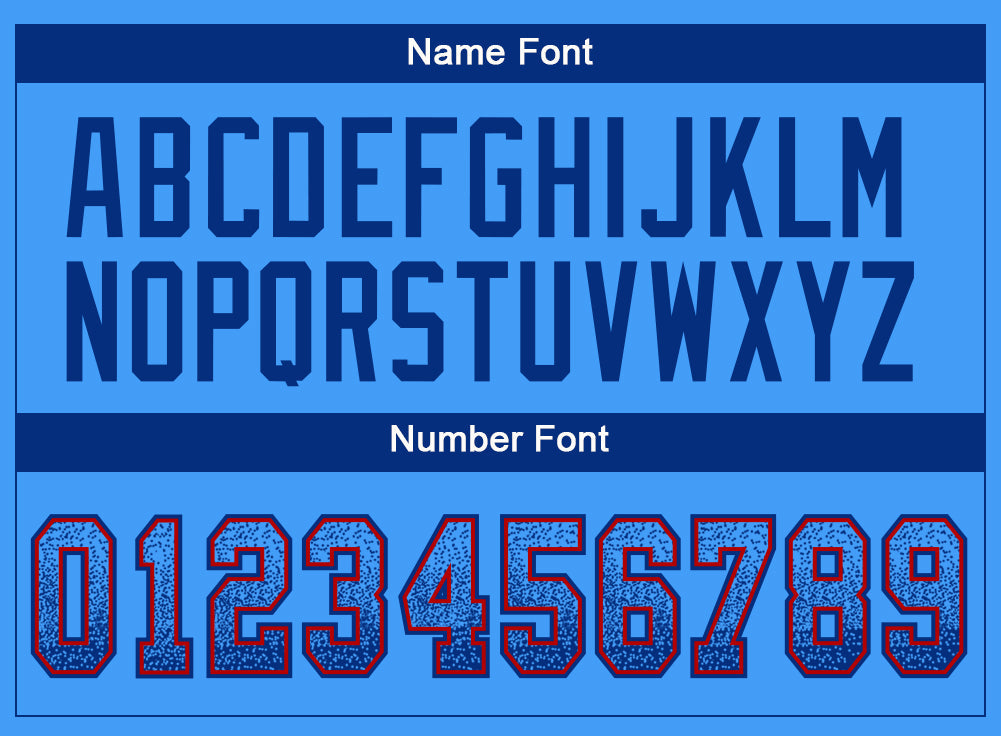 Custom Powder Blue Royal-Red Drift Fashion Football Jersey view 4