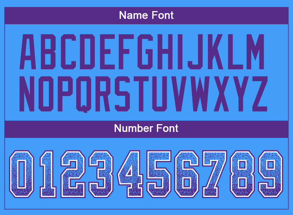 Custom Powder Blue Purple-White Drift Fashion Football Jersey view 4